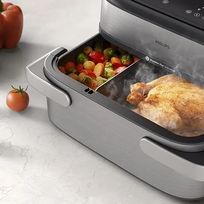 airfryer 5000 - Philips Megabasket NA565/02 - 9 nuotrauka