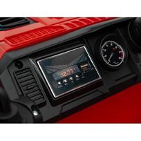 vaikiskos transportas - Dvivietis vaikiškas elektrinis automobilis Jeep Off Road 4x4, raudonas - 8 nuotrauka