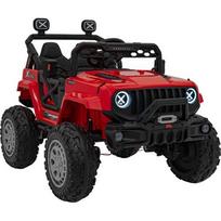 vaikiskos transportas - Dvivietis vaikiškas elektrinis automobilis Jeep Off Road 4x4, raudonas - 11 nuotrauka