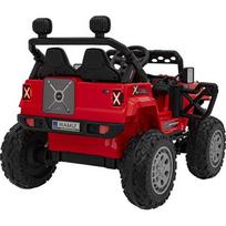 vaikiskos transportas - Dvivietis vaikiškas elektrinis automobilis Jeep Off Road 4x4, raudonas - 12 nuotrauka