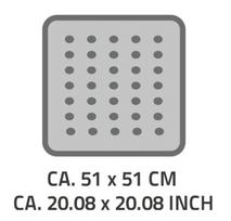 neslystantis duso kilimelis - Vonios grindų kilimėlis Ridder Promo 167901, balta sp., 51 cm x 51 cm - 2 nuotrauka