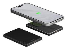 power bank wireless - Goobay Magnetic Wireless Power Bank 70182 5000 mAh Juodas (Black) - 2 nuotrauka