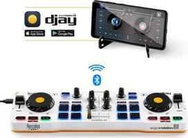 dj pultas - HERCULES DJControl Control MIX Bluetooth Pour Smartphone et tablettes ( Andoid e 2 channels Black, White, Yellow - 3 nuotrauka