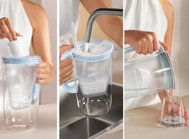 vandens filtras brita maxtra pro all in 1 - Stiklinis vandens filtravimo indas BRITA LED MXpro Glass 2,5 l - 2 nuotrauka