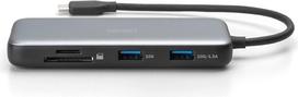 2x hdmi - Digitus DA-70914 USB-C jungčių stotelė, 7 prievadų Juoda (Black) - 3 nuotrauka