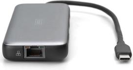 2x hdmi - Digitus DA-70914 USB-C jungčių stotelė, 7 prievadų Juoda (Black) - 5 nuotrauka