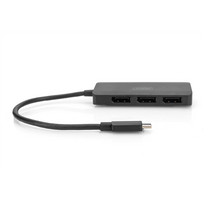 usb type c port - HUB USB Digitus DIGITUS USB-Hub 3-Port C ->3xDP m.Kabelis juodas - 3 nuotrauka