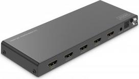 skirstytuvas hdmi - Digitus 8K HDMI Splitter, 1x4 ,  DS-55340 ,  Juodas (Black) - 5 nuotrauka