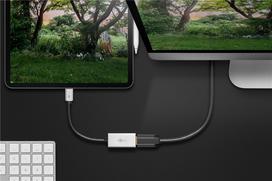 usb type c to hdmi - Adapteris Goobay USB Type-C, HDMI, 0.15 m, sidabro/juoda - 2 nuotrauka