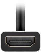 usb type c to hdmi - Adapteris Goobay USB Type-C, HDMI, 0.15 m, sidabro/juoda - 4 nuotrauka