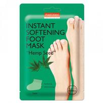 kanapiu - Maitinamoji pėdų kaukė  su kanapių sėklomis Purederm Instant Softening Foot Mask Hemp 1pora - 2 nuotrauka