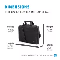 laptopas hp 14 - HP Renew Business 14.1 Slim Top Load Laptop Bag Carry Case (up to 14.1" x .75" thick) - 7 nuotrauka