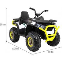 vaiku elektrinis - Ramiz Vaikiškas elektrinis keturratis ATV Desert, baltas (White) - 10 nuotrauka