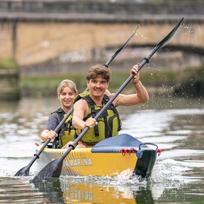 baidariu - Aqua Marina Tomahawk AIR-K 440 2 asmenų aukšto slėgio baidarė - 2 nuotrauka