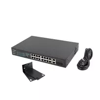 tinklo komutatoriai - LANBERG RSFE-16P-2C-150 Switch - 5 nuotrauka