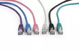 rj 45 cat6 - Gembird CAT 6 FTP Patch Cable Gray 0.25m - 5 nuotrauka