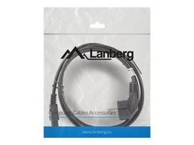 cee schuko kabelis - Lanberg Cable IEC320 C5 / Schuko 1.8m Black - 2 nuotrauka