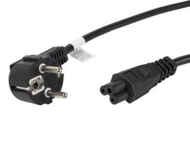 cee schuko kabelis - Lanberg Cable IEC320 C5 / Schuko 1.8m Black - 3 nuotrauka