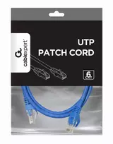 tinklo kabeliai utp cat 6 - Gembird Cable UTP Patch CAT 6 Blue 1m - 4 nuotrauka