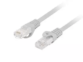 rj45 kabelis 3m - LANBERG Patchcord cat.6 UTP 3m grey - 4 nuotrauka