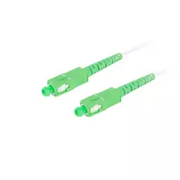 lanberg 10" - LANBERG šviesolaidinis patchcord SM SC/APC-SC/APC simplex 20m Baltas (White) - 2 nuotrauka