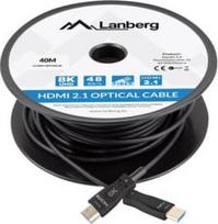 optinis hdmi kabelis - Kabelis Lanberg HDMI - HDMI 2.1 8K@60Hz HDMI, HDMI, 40 m, juoda - 4 nuotrauka