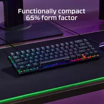 hyperx klaviatura - HyperX Alloy Origins 65, Mechaninė Klaviatūra Žaidimams, Aqua (AQU) - 2 nuotrauka