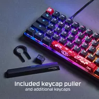 hyperx klaviatura - HyperX Alloy Origins 65, Mechaninė Klaviatūra Žaidimams, Aqua (AQU) - 4 nuotrauka