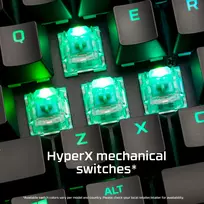 hyperx klaviatura - HyperX Alloy Origins 65, Mechaninė Klaviatūra Žaidimams, Aqua (AQU) - 8 nuotrauka