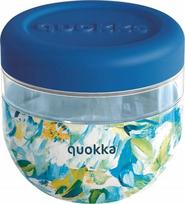 Dėžutė maistui Quokka Blue Peonies, 0.77 l, 11.5 cm x 11.5 cm, mėlyna sp.