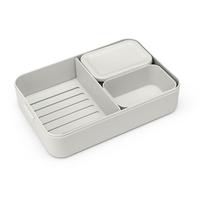 pietu dezute - Dėžutė maistui Brabantia Make & Take Bento L, 2 l, 16.7 cm x 25.5 cm, pilka sp. - 4 nuotrauka