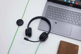 ausines su laidu - Acer Conference Headset | Built-in microphone | USB Type-A | Black | GP.HDS11.01N - 3 nuotrauka