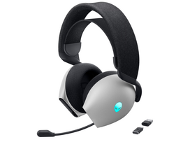 gaming mikrofonas - Dell Gaming Headset | Alienware Tri Mode AW725H | Bluetooth | Over-Ear | Microphone | Noise canceling | Wireless | Lunar Light | 545-BBFV - 2 nuotrauka