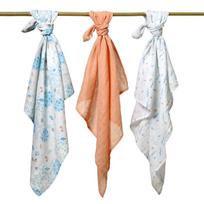 pilis - Vystyklas BabyOno Muslin, 70 cm x 70 cm, 3 vnt. - 9 nuotrauka