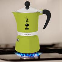 moka bialetti - Moka puodas BIALETTI Rainbow Espresso Aparatas (Netaikomas, žalias spalva) - 3 nuotrauka