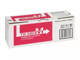 kyocera spausdintuv - Dažomieji milteliai KYOCERA TK-580M, Raudona - 4 nuotrauka