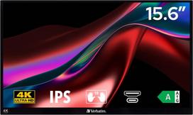 3840x2160 monitoriai - Verbatim Monitorius nešiojamas monitorius 15.6" Ultra HD 4K juodos spalvos 32238 - 5 nuotrauka