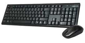 wireless mouse keyboard - LogiLink ID0104 Klaviatūra ir Pelė, Juoda (Black) - 2 nuotrauka