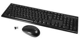 wireless mouse keyboard - LogiLink ID0104 Klaviatūra ir Pelė, Juoda (Black) - 7 nuotrauka