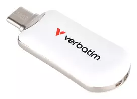 usb c atmintukas - Verbatim Plectra 256GB USB-C White (Balta) 30230 - 6 nuotrauka