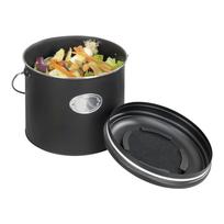 maisto krepselis - Maisto atliekų šiukšliadėžė Wenko Nero, 6 l, Juodas (Black) - 3 nuotrauka