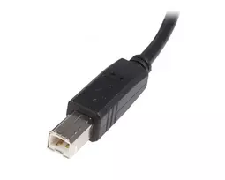 usb i com kabelis - StarTech USB2HAB2M USB-A į USB-B kabelis 2m Juodas (Black) - 2 nuotrauka