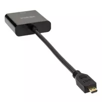 adapteris hdmi to - Adapteris Akasa Micro HDMI to VGA Micro HDMI, VGA, 0.015 m, juoda - 2 nuotrauka