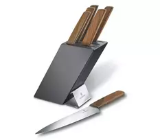 peiliu stovas - Victorinox Swiss Modern peilių stovas, 6 vnt., beech wood - 4 nuotrauka
