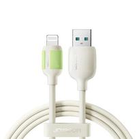 kabelio antgaliai - Joyroom S-A53 USB-A - Lightning 3A greito įkrovimo laidas, 2m, Smėlinis (Beige) - 1 nuotrauka