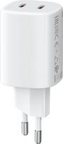 xiaomi 45w charger - Xiaomi 45W Nano Turbo Charging Power Adapter (2-Port) EU Baltas (White) / BHR087OEU - 4 nuotrauka