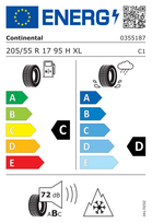 padangos 205 55 r17 - Continental WinterContact TS 830P SSR 205/55 R17 95H XL *, runflat - 2 nuotrauka
