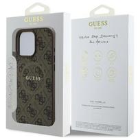 guess pu leather 4g - Guess "PU Leather 4G Colored Ring MagSafe Case iPhone 16 Pro Max" Brown - 2 nuotrauka