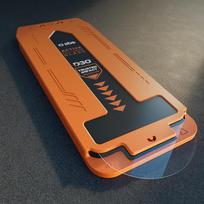 aplikatorius - SBS D3O Screen Protector with Applicator, iPhone 17 Pro, juodas - Ekrano apsauginis stiklas - 7 nuotrauka