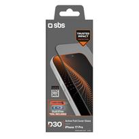 aplikatorius - SBS D3O Screen Protector with Applicator, iPhone 17 Pro, juodas - Ekrano apsauginis stiklas - 8 nuotrauka